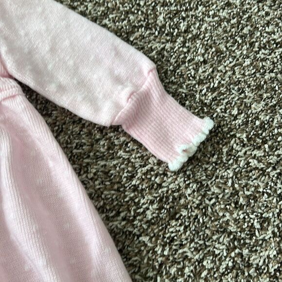 Vintage Carriage Boutique Bunny Pink Baby Girl Sweater Dress - Picture 8 of 12